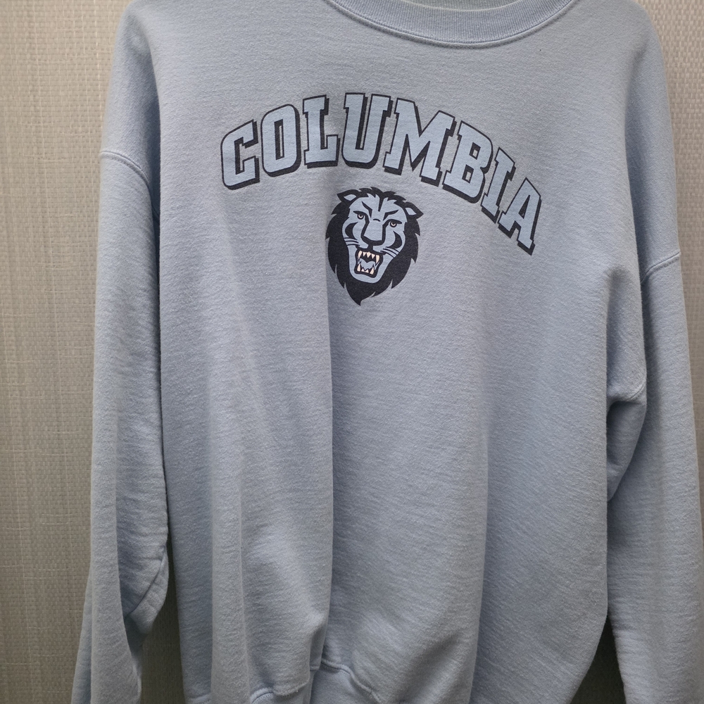 Columbia Men's Light Blue Crewneck Sweater